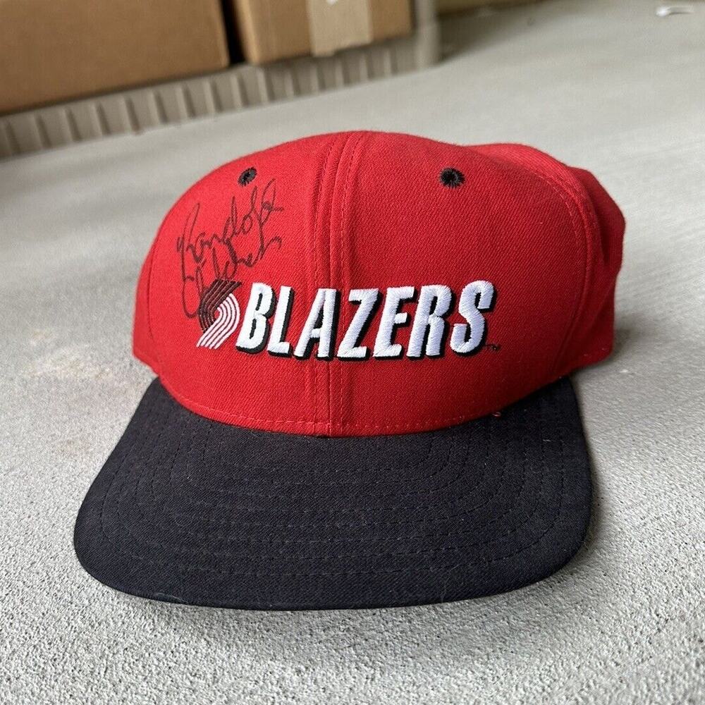 Vintage Portland Trail Blazers Hat Signed New Era SnapBack Made USA
